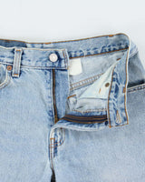 Vintage 1990s Levi's 550 Women's Made In USA Mid-Rise Denim Mini Shorts - W28