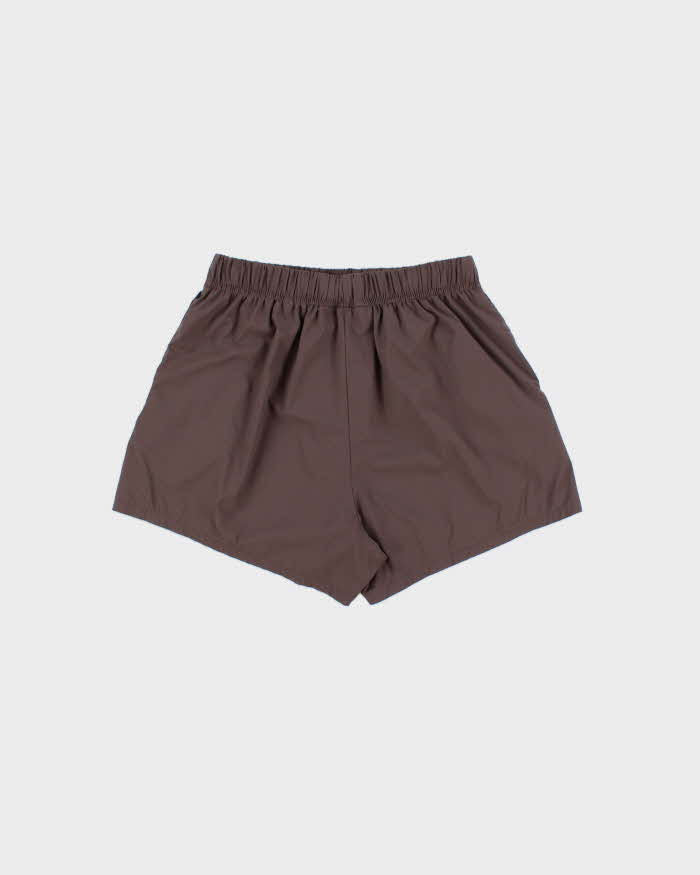 SS2023 ESSENTIALS Fear Of God Women's Plum Soft Shell Active Shorts - XS