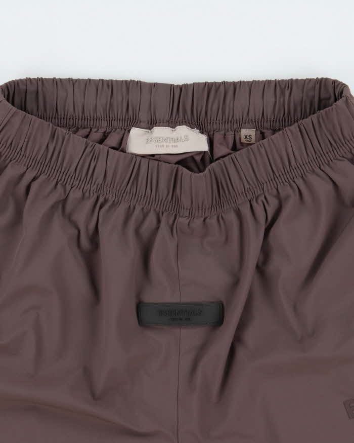 SS2023 ESSENTIALS Fear Of God Women's Plum Soft Shell Active Shorts - XS