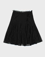 Vintage 1990s Mario Serrani Lined Mesh Floaty Skirt - M
