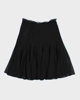 Vintage 1990s Mario Serrani Lined Mesh Floaty Skirt - M