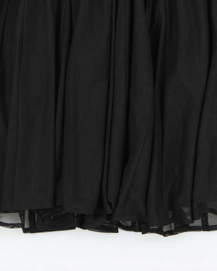 Vintage 1990s Mario Serrani Lined Mesh Floaty Skirt - M