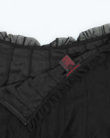 Vintage 1990s Mario Serrani Lined Mesh Floaty Skirt - M