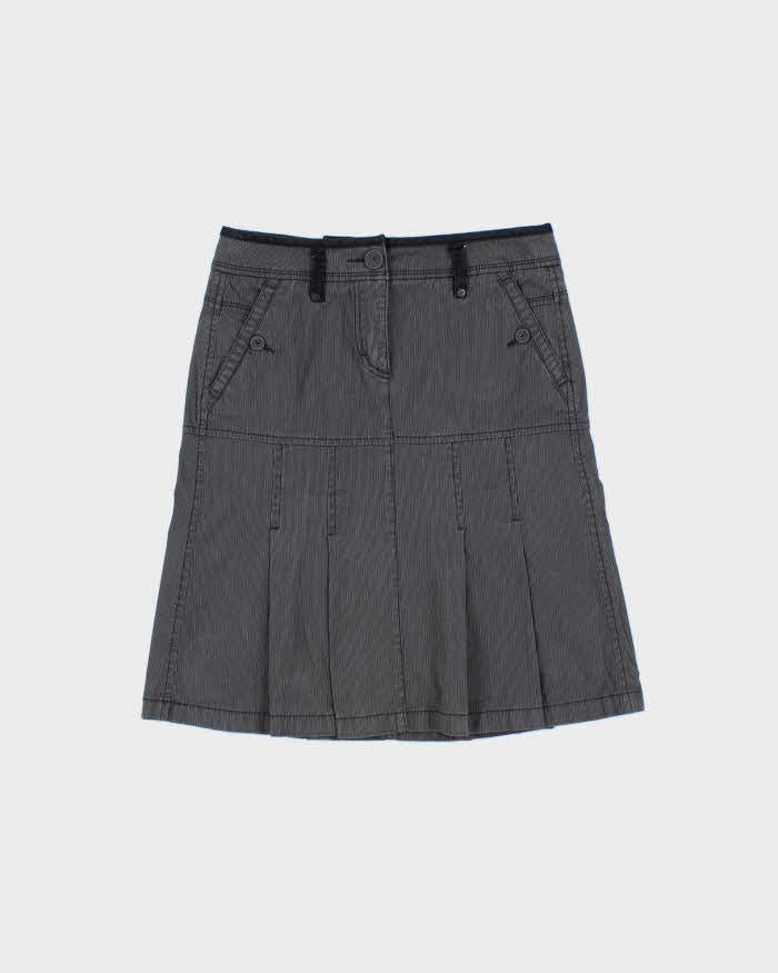 Vintage Y2k 2000s Esprit Pin Stripe Pleated Skirt - XS