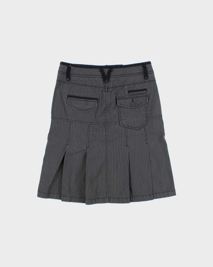 Vintage Y2k 2000s Esprit Pin Stripe Pleated Skirt - XS