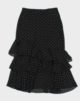 Vintage 2000s Suzy Polka Dot Ruffle Skirt - S