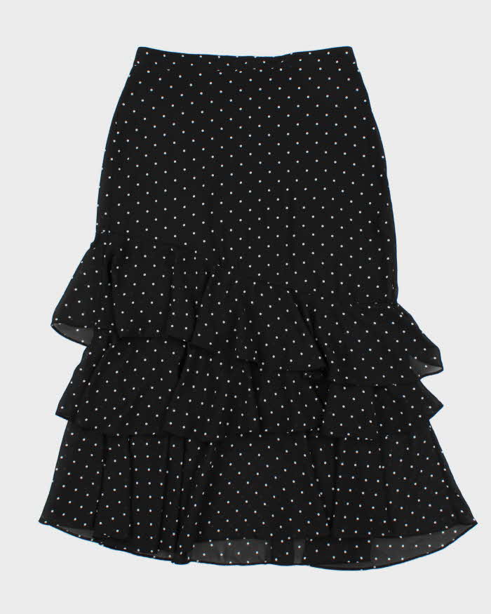 Vintage 2000s Suzy Polka Dot Ruffle Skirt - S