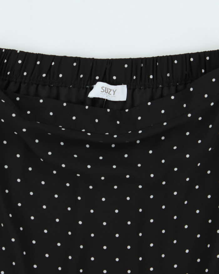 Vintage 2000s Suzy Polka Dot Ruffle Skirt - S