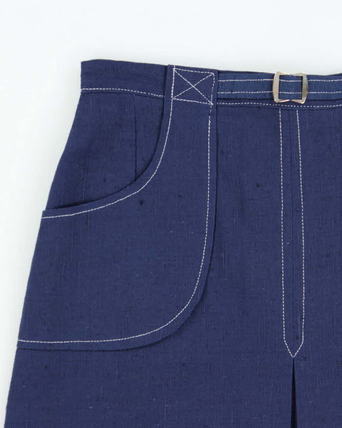 DSWT 1970s  Di Lusso Premiere Italy Contrast Stitch Skirt - XS