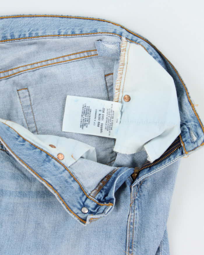 Vintage 2003 Levi's 669 High Middle Split Denim Skirt - S