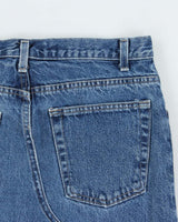 Vintage 1990s Faded Glory Made In USA Denim Maxi Skirt - M