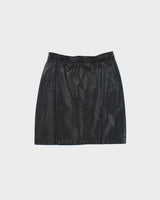Vintage 1990s London Fog Leather Mini Skirt - XS