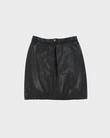 Vintage 1990s London Fog Leather Mini Skirt - XS