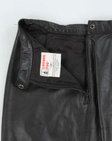 Vintage 1990s London Fog Leather Mini Skirt - XS