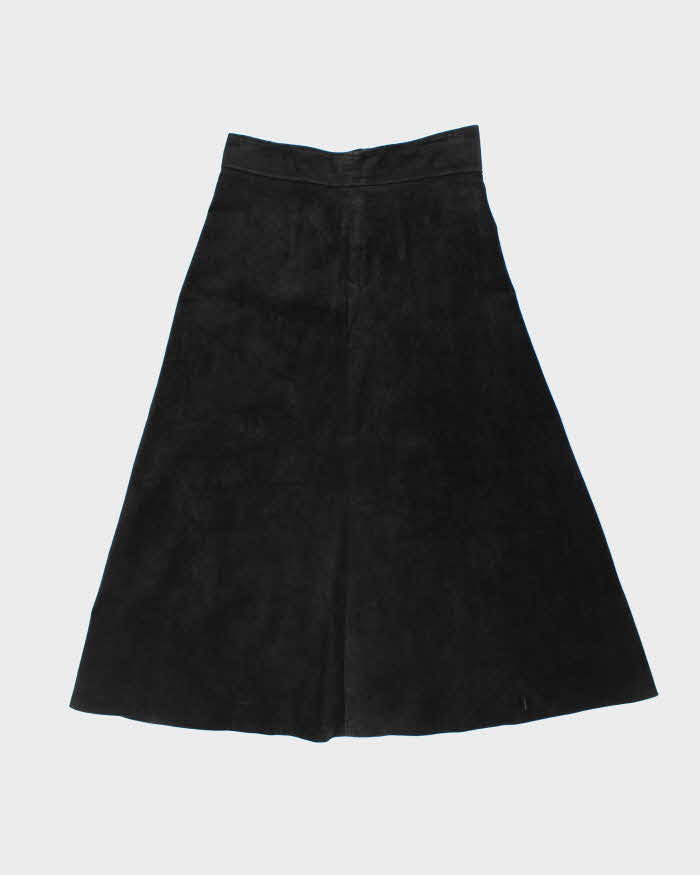 Vintage 1990s Marquis Suede Maxi Skirt - S