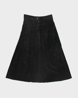 Vintage 1990s Marquis Suede Maxi Skirt - S