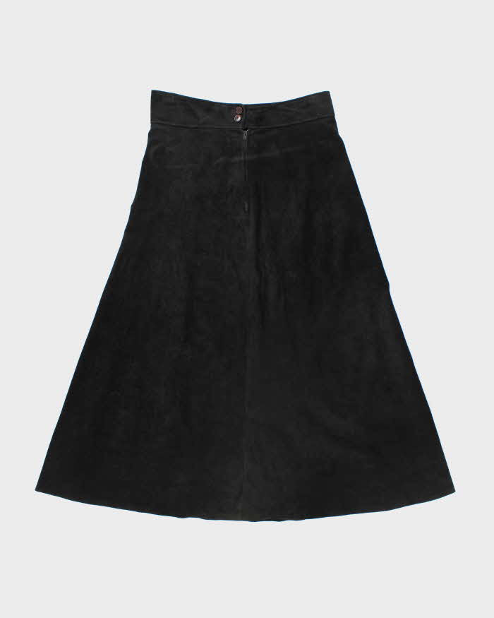 Vintage 1990s Marquis Suede Maxi Skirt - S