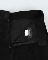 Vintage 1990s Marquis Suede Maxi Skirt - S