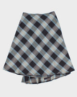 Vintage Autre Ton Checked Wrap Skirt - S
