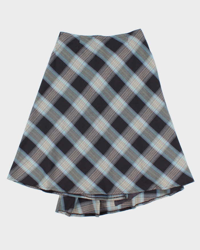 Vintage Autre Ton Checked Wrap Skirt - S