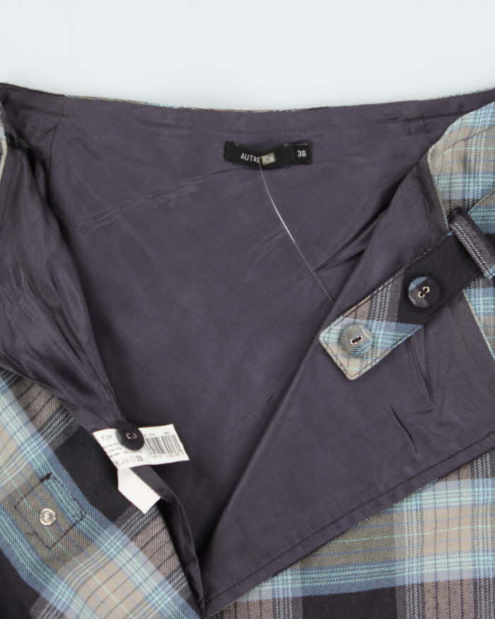 Vintage Autre Ton Checked Wrap Skirt - S