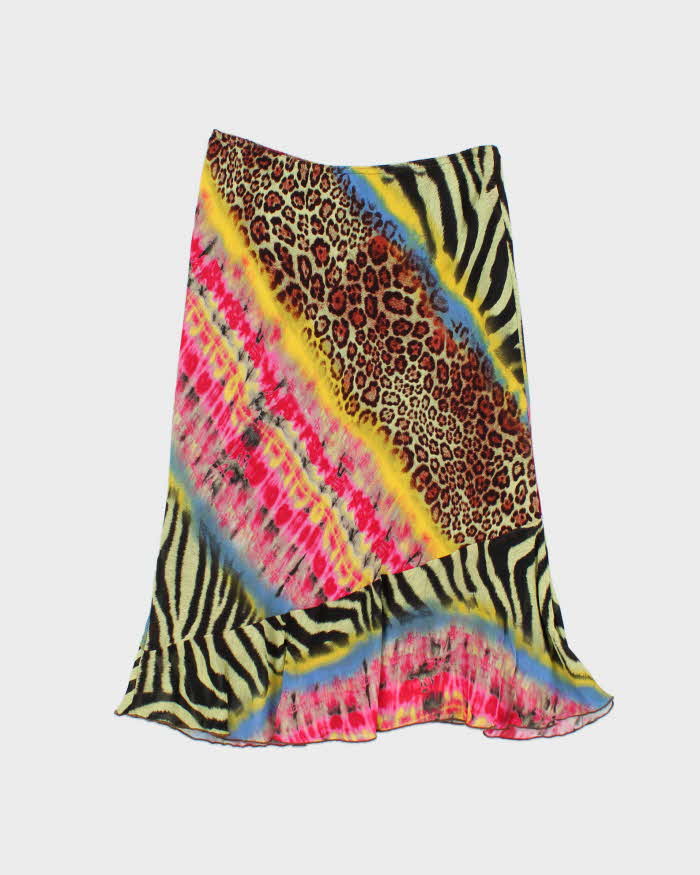 Vintage 1990s Abria Animal Print Abstract Parttern Skirt - S