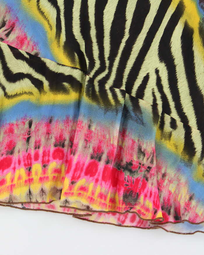 Vintage 1990s Abria Animal Print Abstract Parttern Skirt - S