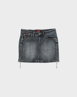 Vintage Y2k 2000s Dish Side Zip Mini Skirt - XS