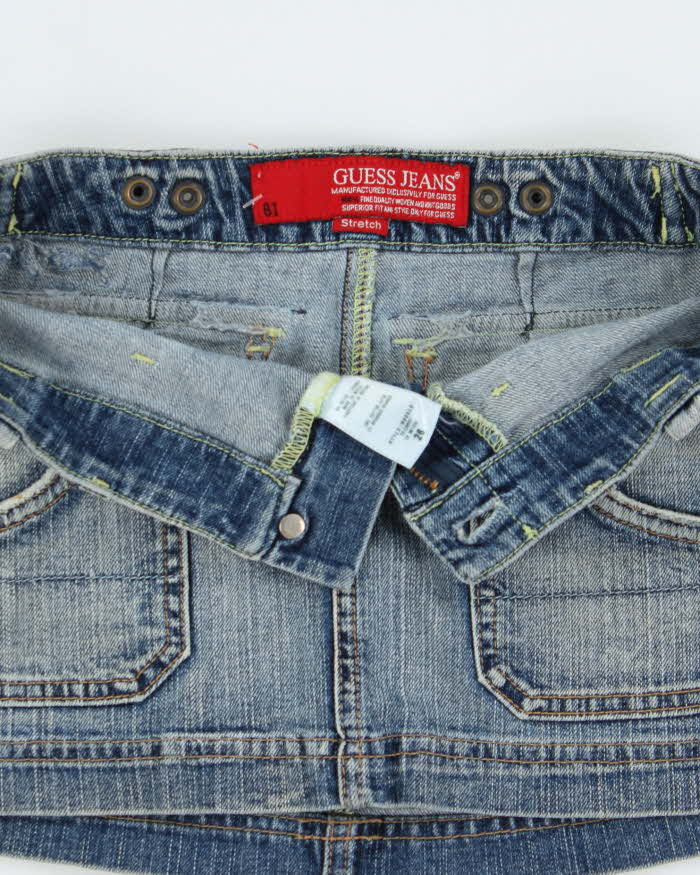 Vintage Y2k 2000s Guess Jeans Denim Mini Skirt - XS
