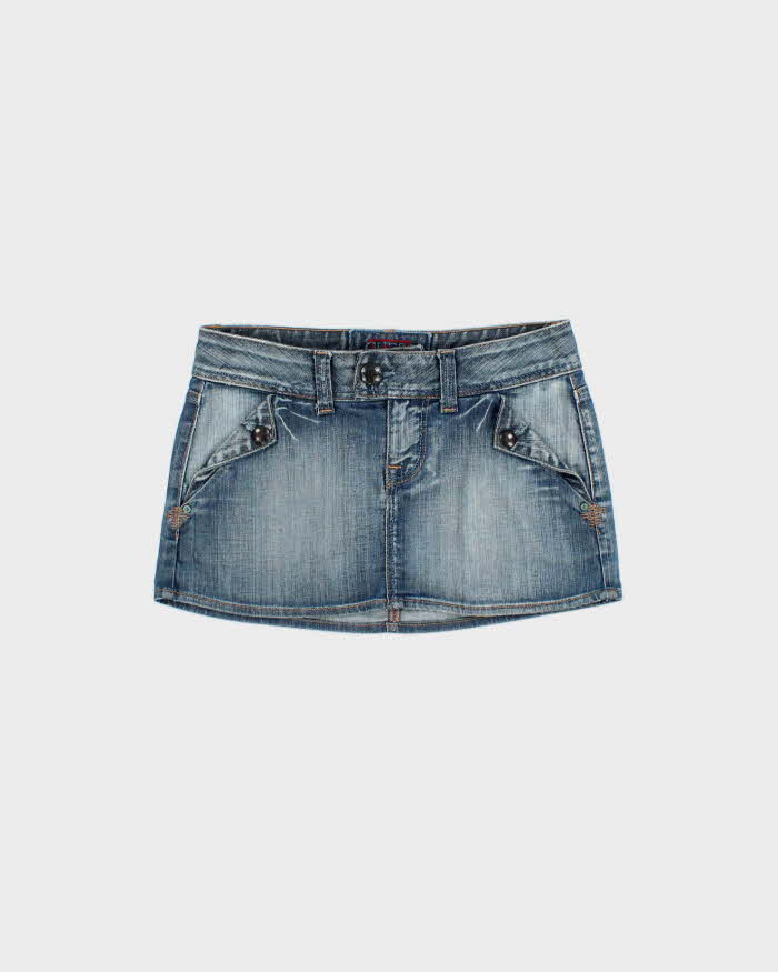 Vintage Y2k 2000s Guess Jeans Denim Mini Skirt - XS