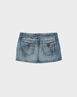 Vintage Y2k 2000s Guess Jeans Denim Mini Skirt - XS