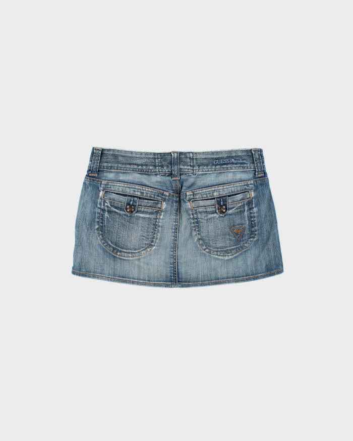 Vintage Y2k 2000s Guess Jeans Denim Mini Skirt - XS