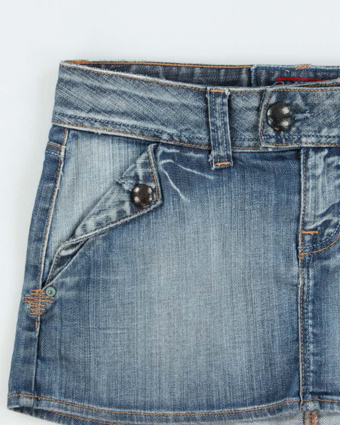 Vintage Y2k 2000s Guess Jeans Denim Mini Skirt - XS