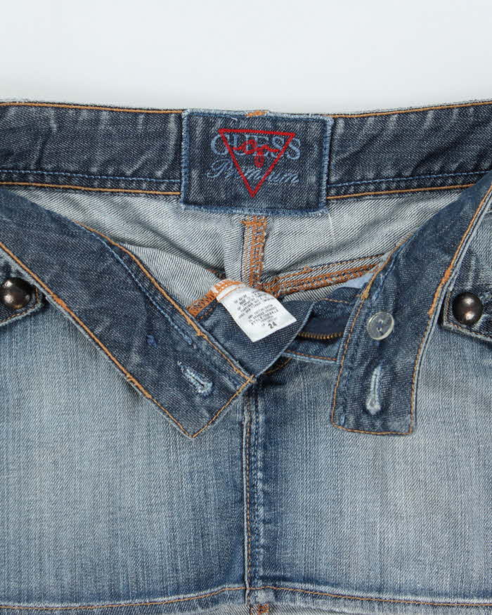 Vintage Y2k 2000s Guess Jeans Denim Mini Skirt - XS