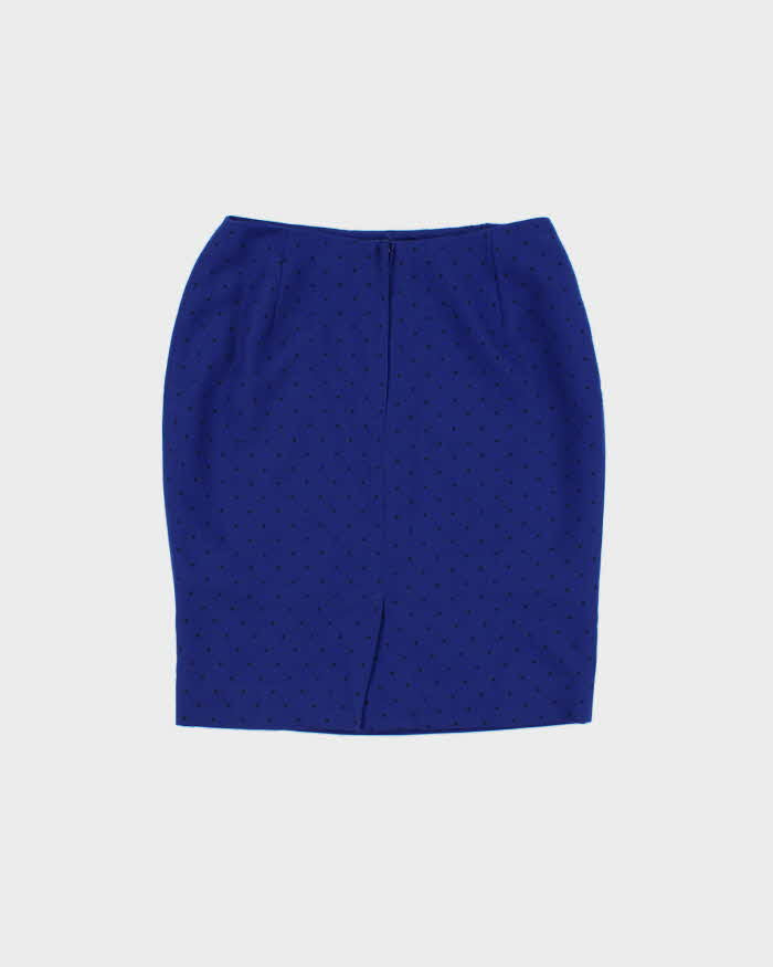 Vintage 1990s Raffoeli Polka Dot Pencil Skirt - XS