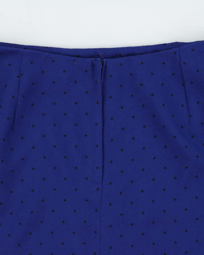 Vintage 1990s Raffoeli Polka Dot Pencil Skirt - XS