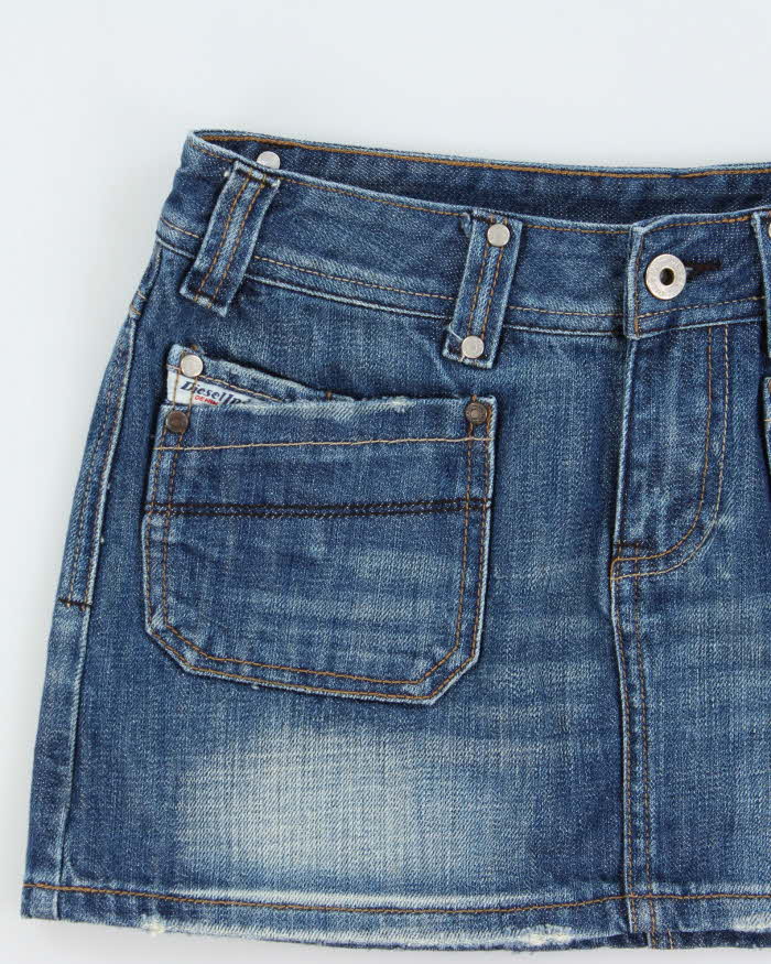 Vintage Y2k 2000s Diesel Denim Mini Skirt - XS