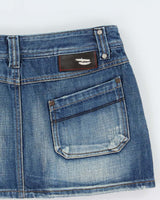 Vintage Y2k 2000s Diesel Denim Mini Skirt - XS