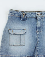 Vintage Y2k 2000s Guess Denim Mini Skirt - XS