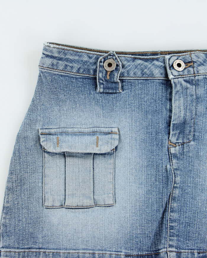 Vintage Y2k 2000s Guess Denim Mini Skirt - XS