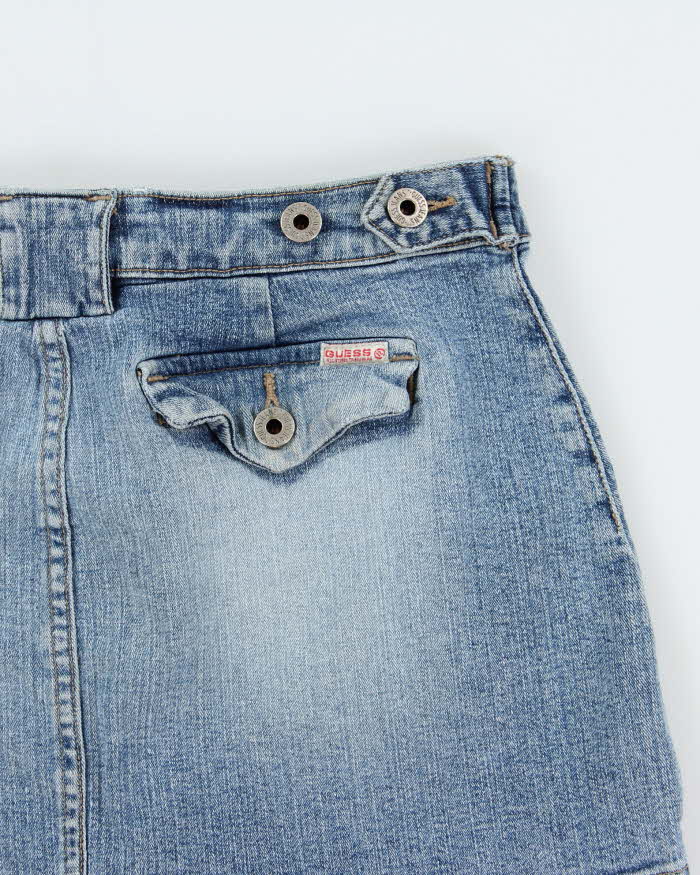 Vintage Y2k 2000s Guess Denim Mini Skirt - XS