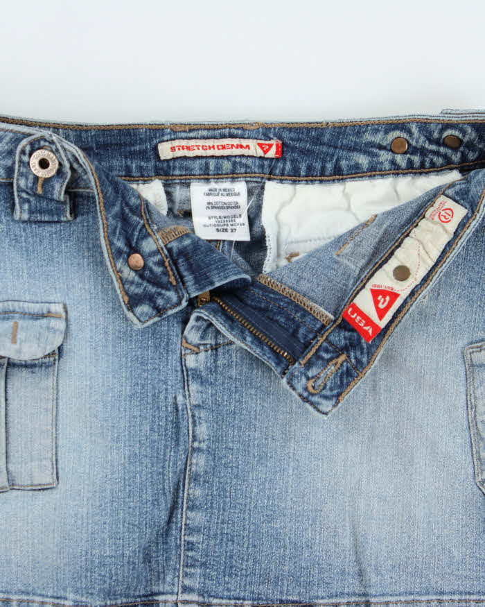 Vintage Y2k 2000s Guess Denim Mini Skirt - XS