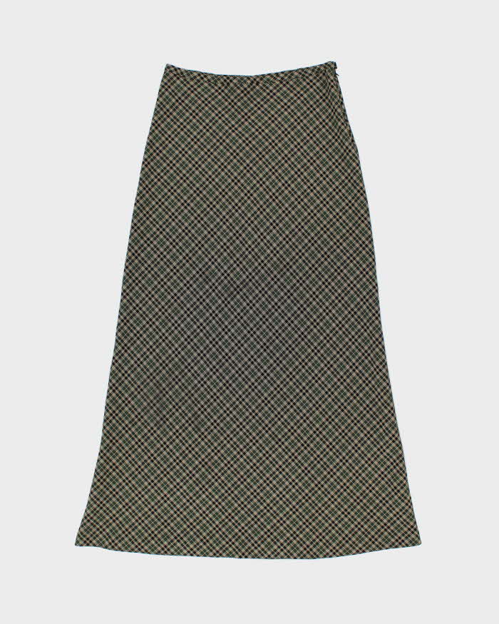 Vintage 1990s Le Chateau Checked Maxi Skirt - S