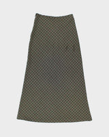 Vintage 1990s Le Chateau Checked Maxi Skirt - S