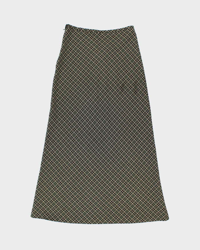 Vintage 1990s Le Chateau Checked Maxi Skirt - S