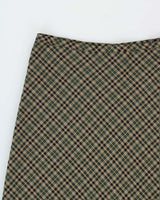 Vintage 1990s Le Chateau Checked Maxi Skirt - S