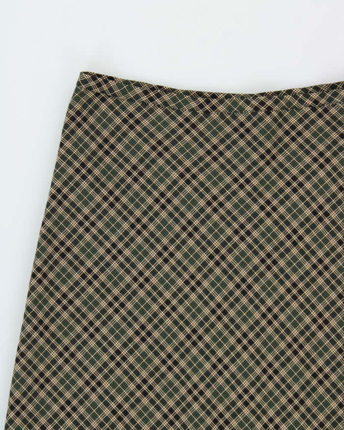 Vintage 1990s Le Chateau Checked Maxi Skirt - S