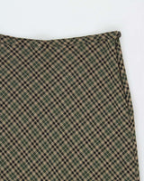 Vintage 1990s Le Chateau Checked Maxi Skirt - S