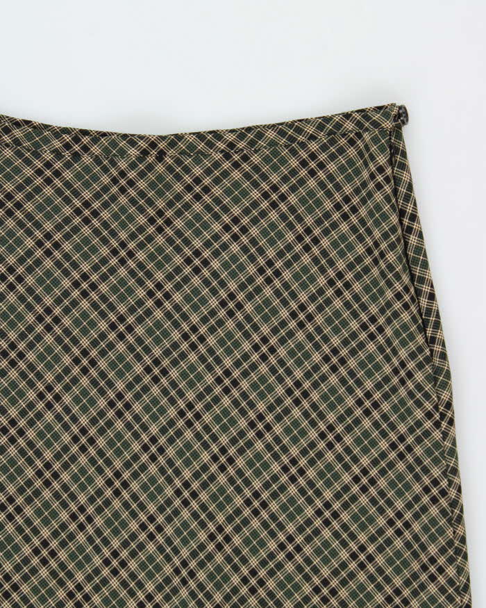 Vintage 1990s Le Chateau Checked Maxi Skirt - S