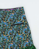 Coach 1941 S/S 2016 Floral Silk Patchwork Applique Skirt - XXS